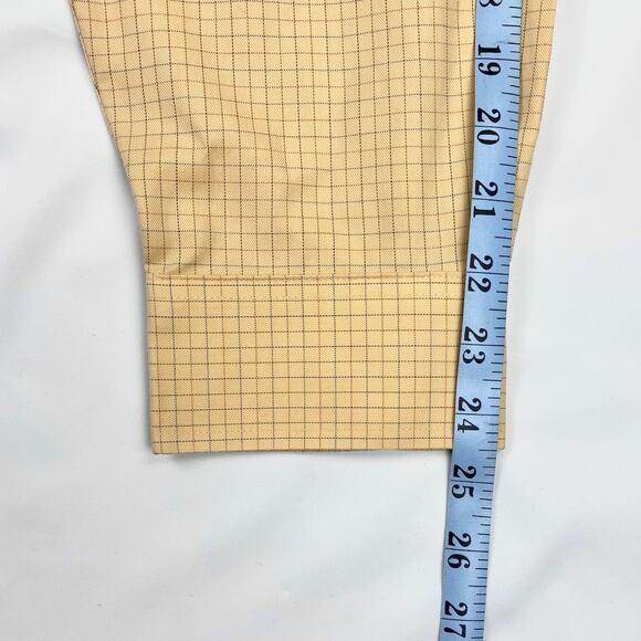 Orvis Yellow Windowpane Long Sleeve Shirt XL - Picture 8 of 9